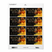 Colorful Maple Leaf Plastic Jug Syrup label (Vorne)