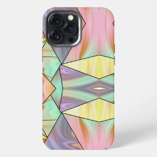 Colorful Marble pink purple blue Modern Aesthetic iPhone 13 Pro Max Hülle