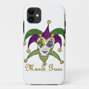 Colorful Mardi Gras Jesters Mask Case-Mate iPhone Hülle