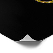 Colorful Mardi Gras Jesters Mask Poster (Ecke)