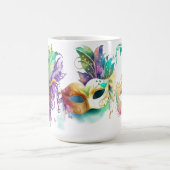 COLORFUL MARDI GRAS MASKS KAFFEETASSE (Mittel)