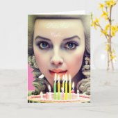Colorful Marie Antoinette Birthday Cake Card Karte (Gelbe Blume)