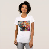 Colorful Marilyn's Street Art Artistic T-Shi T-Shirt (Vorne ganz)