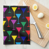 Colorful Martini Cocktail Pattern Geschirrtuch (Viertel Falte)