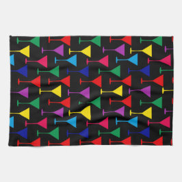 Colorful Martini Cocktail Pattern Geschirrtuch