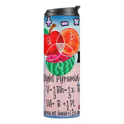 Colorful Math Teachers Thermosbecher (Nach links gedreht)