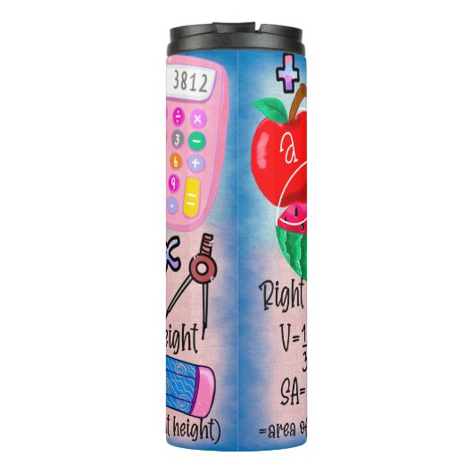 Colorful Math Teachers Thermosbecher (Rückseite)
