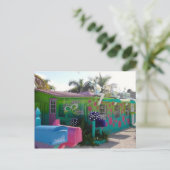 Colorful Matlacha Pine Island Florida Postkarte (Stehend Vorderseite)