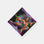 Colorful-Me Hippie Chic Skater Paper Napkin Serviette (Ecke)