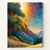 Colorful Meadow Elk with Flowers Art Notizblock (Rückseite)