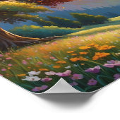 Colorful Meadow Flowers Art Poster (Ecke)