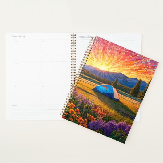 Colorful Meadow Flowers Camping Tent Art Planer (Anzeige)