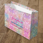 Colorful Mermaid whimsical birthday Große Geschenktüte