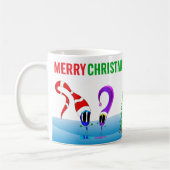 Colorful Merry Christmas Cartoon Kaffeetasse (Links)