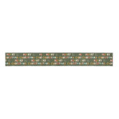 Colorful Merry Christmas Script Holiday Ripsband (Vorderseite)