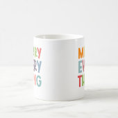 Colorful Merry Everything Inclusive Holiday custom Kaffeetasse (Mittel)