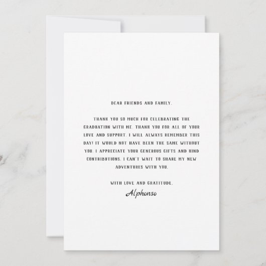 Colorful Mexican Fiesta 2024 Graduation Party Dankeskarte (Rückseite)