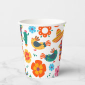 Colorful Mexican Fiesta Event Party Pappbecher (Vorderseite)