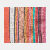 Colorful mexican, peruvian style rug surface close fleecedecke (Vorderseite (Horizontal))