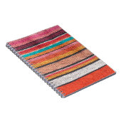 Colorful mexican, peruvian style rug surface close notizblock (Rechte Seite)