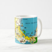 Colorful Mexico Map Tasse (VorderseiteRechts)