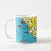 Colorful Mexico Map Tasse (Links)