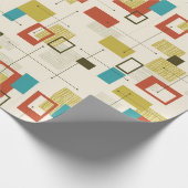 Colorful Mid-Century geometric pattern Geschenkpapier (Ecke)