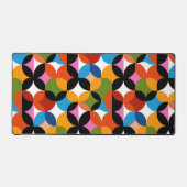 Colorful Mid Century Modern Pattern RETRO Abstract Schreibtischunterlage (Vorderseite)