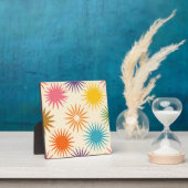 Colorful Mid Century Starburst Pattern Fotoplatte (InSitu)