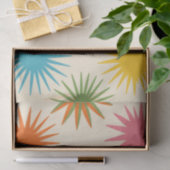 Colorful Mid Century Starburst Pattern Seidenpapier (Geschenk)