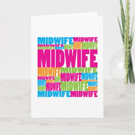 Colorful Midfrau Karte (Vorderseite)