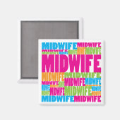 Colorful Midfrau Magnet (Vorderseite/Rückseite)