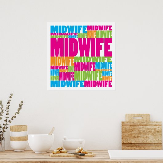 Colorful Midfrau Poster (Küche)
