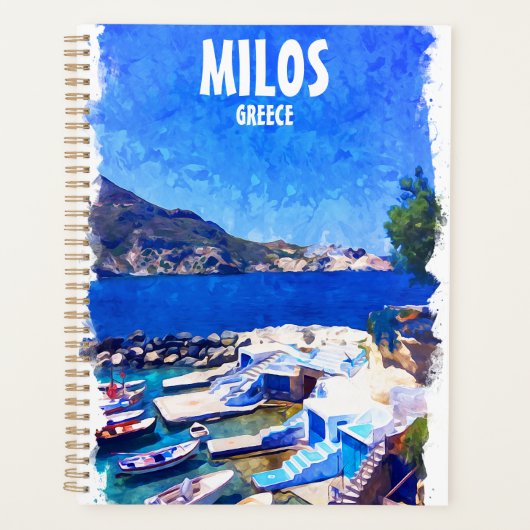 Colorful Milos Griechenland Reisen Planer (Vorderseite)