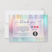 Colorful Minimal Professional Branding Dankeskarte (Vorderseite)