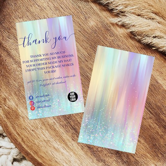 Colorful Minimal Professional Dankeskarte