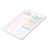 Colorful Minimalist Custom Daily Planner Notizblock (angewinkelt)