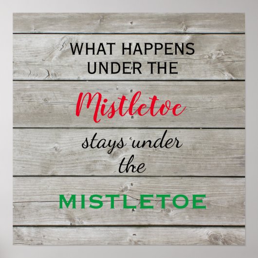 Colorful Mistletoe Holiday Poster (Vorne)