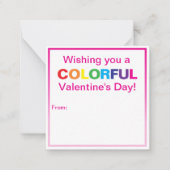 Colorful Mitteilungskarte (Vorderseite)