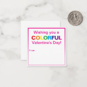 Colorful Mitteilungskarte (Vorderseite/Rückseite Beispiel)