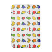 Colorful Mixed Fruit Pattern Badematte (Vorderseite Vertikal)