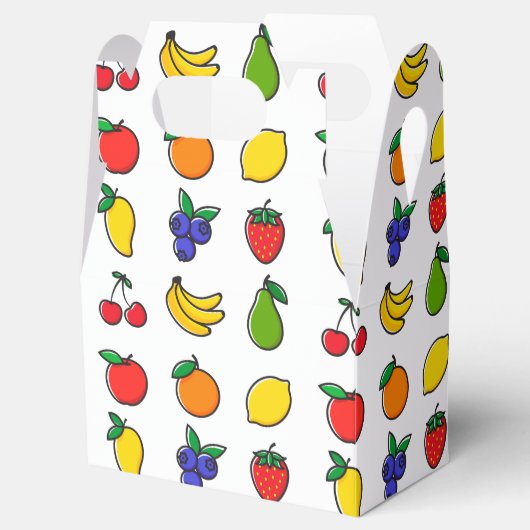 Colorful Mixed Fruit Pattern Geschenkschachtel (Geöffnet)