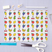 Colorful Mixed Fruit Pattern Seidenpapier (Handwerk)