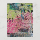 Colorful Mixed Media Retro Woodworking Diagrams Postkarte (Vorderseite)