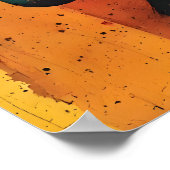 Colorful Modern Art - Divine Buddha Painting Poster (Ecke)