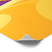 Colorful Modern Art | Meditating Buddha Portrait Poster (Ecke)