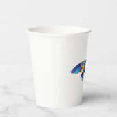 Colorful Modern Butterfly Vibrant Wings Pappbecher (Rechts)