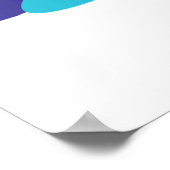 Colorful Modern Butterfly Vibrant Wings Poster (Ecke)