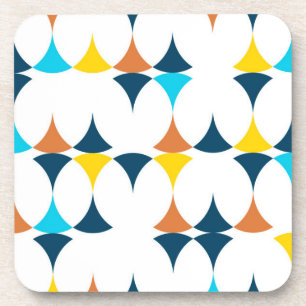 Colorful, modern, cool, trendy geometric shapes getränkeuntersetzer