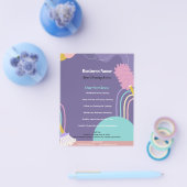 Colorful Modern Home Cleaning Service Flyer (Einzeln)